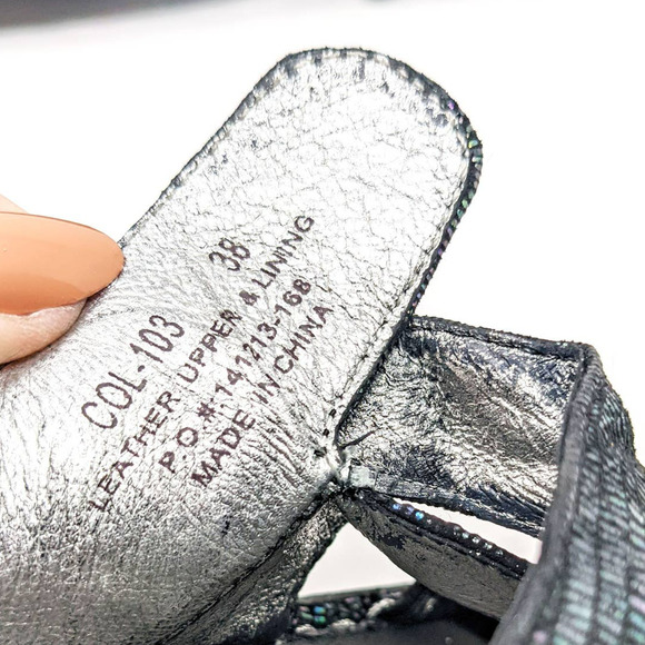 Alegria Womens 8/8.5 Colette Sandals Royals Holographic Iridescent Comfort 38 - Picture 11 of 11